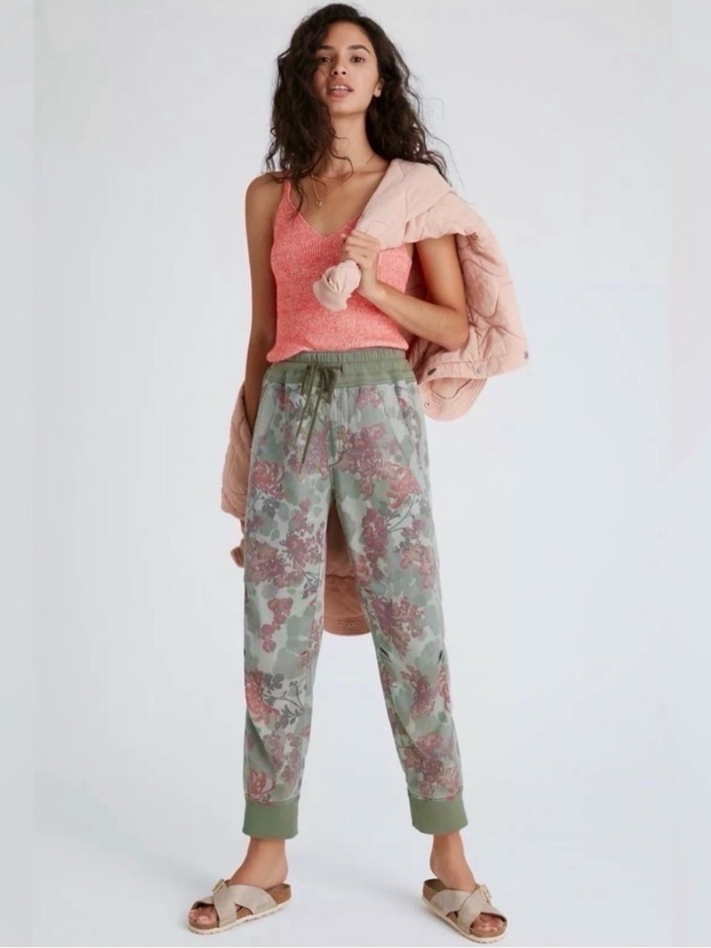 Anthropologie Nomad Camo Floral Rose Jogger - Picture 4 of 16